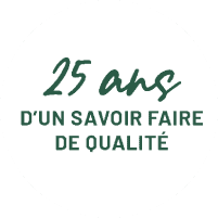 Badge Maillane Primeurs 25 ans d'un savoir faire de qualité